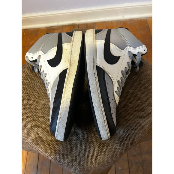 Grey Black Nike Court Vision Mid‎ | Streetwear Basketball Athleisure - (Men\'s 8) main image 7